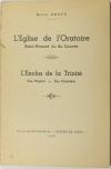 BRAUN - Eglise de l Oratoire, Saint Honoré, du Louvre, enclos de la Trinité 1936 - Photo 0, livre rare du XXe siècle