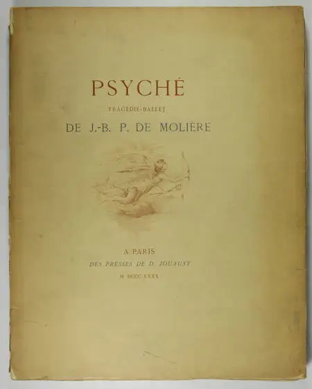 Photo livre n°2. MOLIERE J B. Psyché tragédie-Ballet, livre rare du XIXe siècle