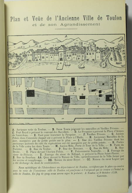 MONGIN - Toulon ancien et ses rues - 1901 - 2 tomes en un volume relié - Photo 2, livre rare du XXe siècle