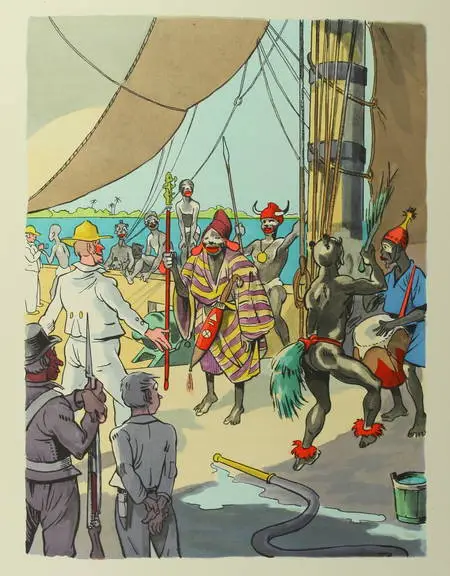 Edouard CORBIERE - Le négrier - Illustrations en couleurs de Joë Hamman - 2 vol. - Photo 0, livre rare du XXe siècle