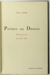 Paul FORT - Poèmes au Dunois + Toute la France - 1920-7 - Envoi + Poème EAS - Photo 3, livre rare du XXe siècle