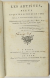 COLLIN d HARLEVILLE - Les artistes - 1797 - Signé par l auteur - Photo 1, livre ancien du XVIIIe siècle