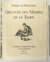 RONSARD - Discours des misères de ce temps - 1930 - Burins de Decaris - Photo 4 - livre moderne