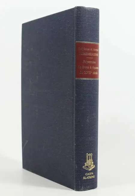 TCHEMERZINE (Mme Stéphane) et TCHEMERZINE (Avenir). Répertoire de livres à figures rares et précieux édités en France au XVIIème siècle. Contenant environ 1500 fac-similés de frontispices, titres et figures et la collation complète indiquant le nombre de figures qui ornent chaque ouvrage, livre rare du XXe siècle