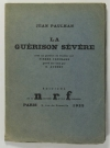 Jean PAULHAN - La guérison sévère - 1925 - Sur vélin - EO - Photo 1 - livre du XXe siècle