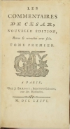 Les commentaires de César - 1776 - 2 volumes - Photo 1, livre ancien du XVIIIe siècle
