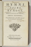 Victorino SANTOLIO - Hymni sacri et novi - 1760 - Photo 1, livre ancien du XVIIIe siècle