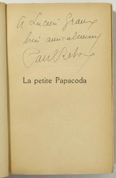 REBOUX (Paul). La petite Papacoda. Roman napolitain, livre rare du XXe siècle