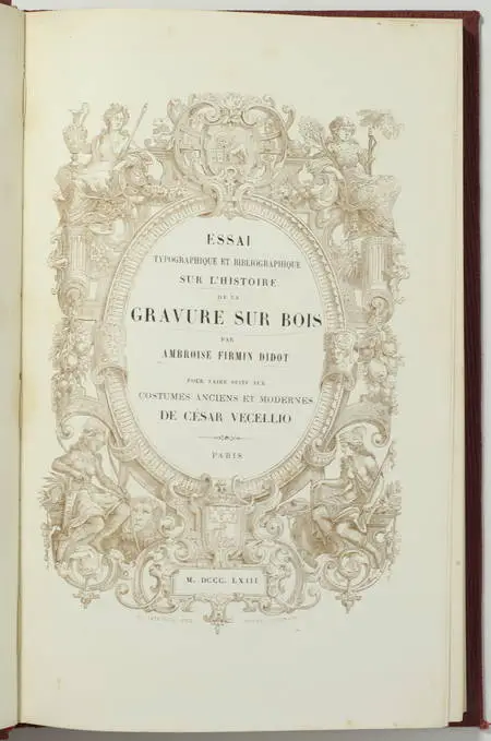 DIDOT - Gravure sur bois - Essai typographique et bibliographique - 1863 - Photo 0, livre rare du XIXe siècle