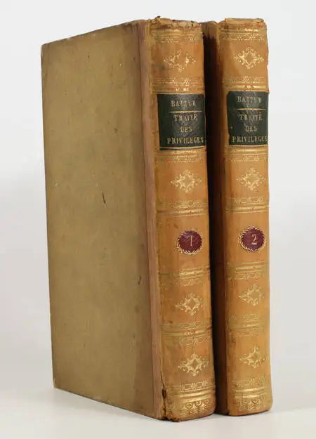 BATTUR (G. B.). Traité des privilèges et hypothèques, livre rare du XIXe siècle