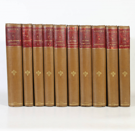 GOETHE - Oeuvres - 10 Volumes in-8 - Hachette, 1860-1863 - Photo 0, livre rare du XIXe siècle