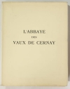 Aubert et Verrier - Abbaye des Vaux de Cernay - 1931 - 1/25 Japon - Photo 0 - livre de bibliophilie