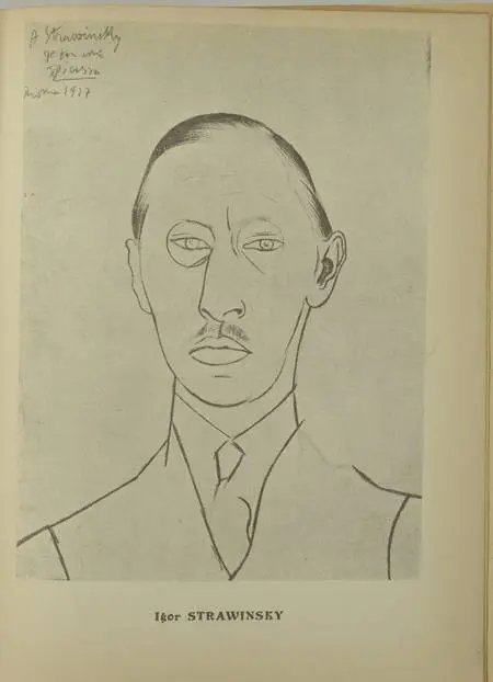 [Musique] Igor Strawinsky 1923 - par Schloezer, Cocteau ... Portrait par Picasso - Photo 0, livre rare du XXe siècle