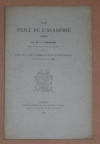 BARBIER - Un éxilé de l académie en 1685 - 1888 - Photo 0, livre rare du XIXe siècle