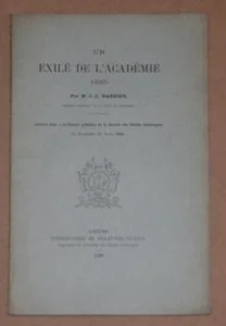BARBIER - Un éxilé de l'académie en 1685 - 1888 - Photo 0, livre rare du XIXe siècle