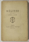 Mélisse, tragi-comédie attribuée à Molière - 1879 - 1/300 - Photo 0, livre rare du XIXe siècle