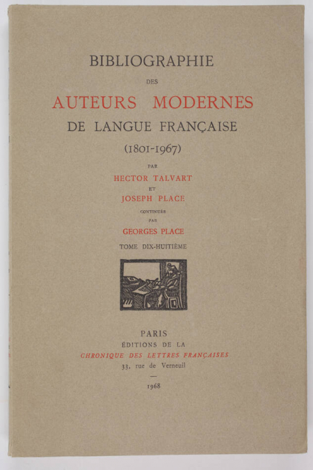 TALVART et PLACE - Bibliographie Littérature française (1801-1967) 18 : MIR-MON - Photo 0, livre rare du XXe siècle