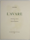 MOLIERE - L avare - 1973 - Lithographies originales de Fontanarosa - Photo 3, livre rare du XXe siècle