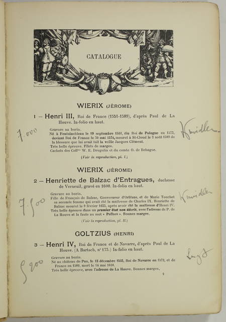 Collection H. B. : Henri Béraldi : Catalogue des estampes 1927-1930 - Prix notés - Photo 2, livre rare du XXe siècle