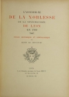 JOUVENCEL - L assemblée de la noblesse de la sénéchaussée de Lyon en 1789 - 1907 - Photo 1 - livre de collection