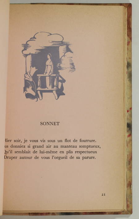 Albert SAMAIN - Poèmes pour la grande amie - 1943 - Numéroté sur vélin rose - Photo 1, livre rare du XXe siècle