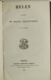 Maria EDGEWORTH - Helen - A tale - Baudry, 1850 - Photo 1, livre rare du XIXe siècle