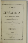 Ctesse de BASSANVILLE - Code du cérémonial - Guide des gens du monde - 1873 - Photo 1, livre rare du XIXe siècle