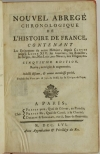 Nouvel abrégé chronologique de l histoire de France - 1756 - 2 volumes - Photo 1 - livre d occasion