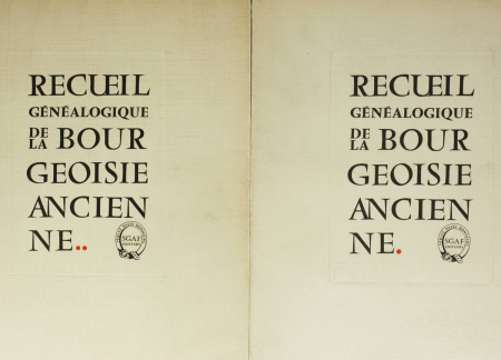 DELAVENNE - Recueil généalogique de la bourgeoisie ancienne - 1954 - 2 volumes - Photo 0, livre rare du XXe siècle