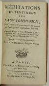 AVRILLON - Méditations et sentiments sur la Ste communion - 1787 - Photo 1, livre ancien du XVIIIe siècle
