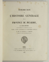 GRENIER - Introduction à l Histoire générale de la province de Picardie - 1856 - Photo 1 - livre du XIXe siècle