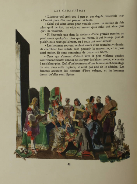 LA BRUYERE - Les caractères 1947 - Illustrations en couleurs de Philippe Ledoux - Photo 0 - livre de bibliophilie