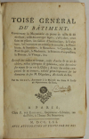 GINET - Toisé général du bâtiment, concernant la maçonnerie ... 1761 - Planches - Photo 3 - livre ancien