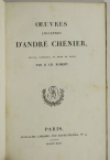 CHENIER - Oeuvres anciennes + Oeuvre posthumes - 1826 - 2 volumes - Photo 1, livre rare du XIXe siècle
