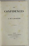 LAMARTINE - Les confidences - 1849 - EO - Première ed. de Graziella - Photo 1 - livre de collection