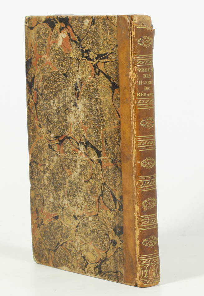 Procès fait aux chansons de Béranger, avec le réquisitoire - 1821 - Photo 1, livre rare du XIXe siècle