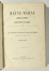 JOLIBOIS - La Haute-Marne ancienne et moderne. Dictionnaire géographique - 1858 - Photo 1, livre rare du XIXe siècle