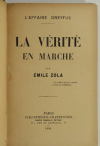 ZOLA - L affaire Dreyfus - La verité en marche - 1901 - EO - Photo 1, livre rare du XXe siècle