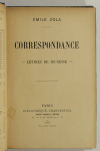 ZOLA - Correspondance - Lettres de jeunesse - 1907 - EO - Photo 1, livre rare du XXe siècle