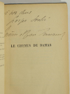 THARAUD - Le chemin de Damas - 1923 - Envoi - Photo 0, livre rare du XXe siècle