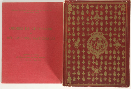 Ordres de chevalerie et récompenses nationales. 20 mars - 30 mai 1956 - 2 vols - Photo 0, livre rare du XXe siècle