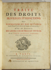 LANGLOIX- Traité des droits et fonctions des conseillers, notaires, ... - 1738 - Photo 0, livre ancien du XVIIIe siècle