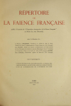 CHOMPRET - Répertoire de la faïence française - 1935 - 6 volumes in-folio - Photo 1, livre rare du XXe siècle