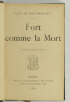 Guy de MAUPASSANT - Fort comme la mort - 1889 - Relié - Photo 1, livre rare du XIXe siècle
