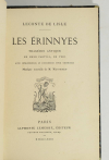 LECONTE DE LISLE - Les Erinnyes - Lemerre, 1873 - EO - 1/2 maroquin - Photo 1, livre rare du XIXe siècle