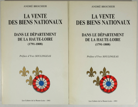 La vente des biens nationaux dans le département de la Haute-Loire - 1791-1808 - Photo 0, livre rare du XXe siècle