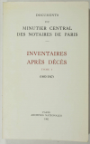 JURGENS - Minutier des notaires de Paris - Inventaires après décès 1483-1547 - Photo 0, livre rare du XXe siècle