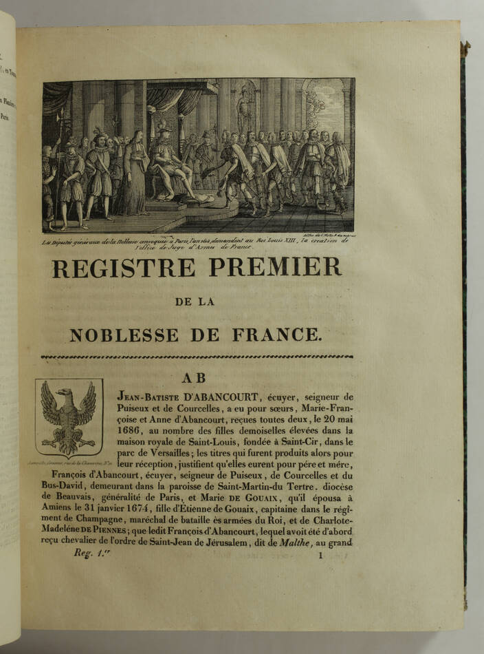 HOZIER - Armorial général de la France - 1821-1823 - 2 volumes, portrait - Rare - Photo 3, livre rare du XIXe siècle