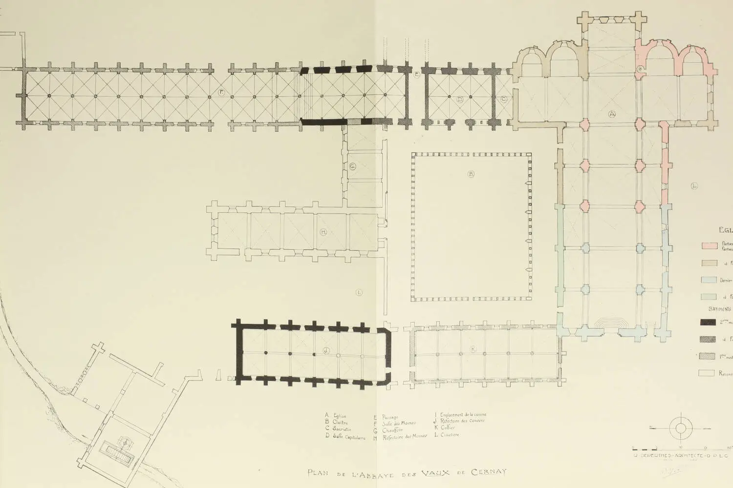 Aubert et Verrier - Abbaye des Vaux de Cernay - 1931 - 1/300 Arches - Photo 3, livre rare du XXe siècle