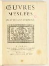SAINT-EVREMONT - Oeuvres meslées - Claude Barbin, 1690 - In-4 - Photo 1, livre ancien du XVIIe siècle